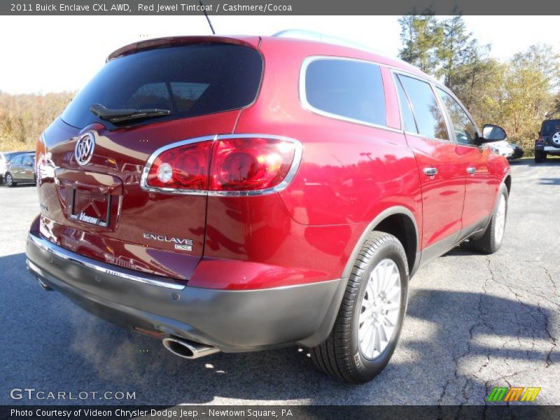 Red Jewel Tintcoat / Cashmere/Cocoa 2011 Buick Enclave CXL AWD