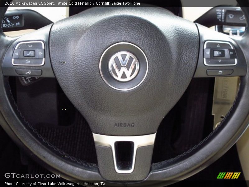 White Gold Metallic / Cornsilk Beige Two Tone 2010 Volkswagen CC Sport