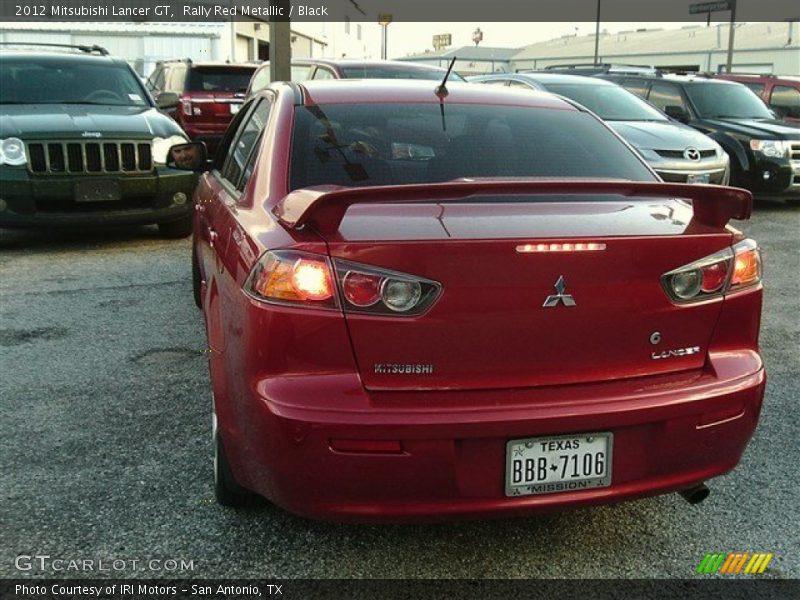 Rally Red Metallic / Black 2012 Mitsubishi Lancer GT