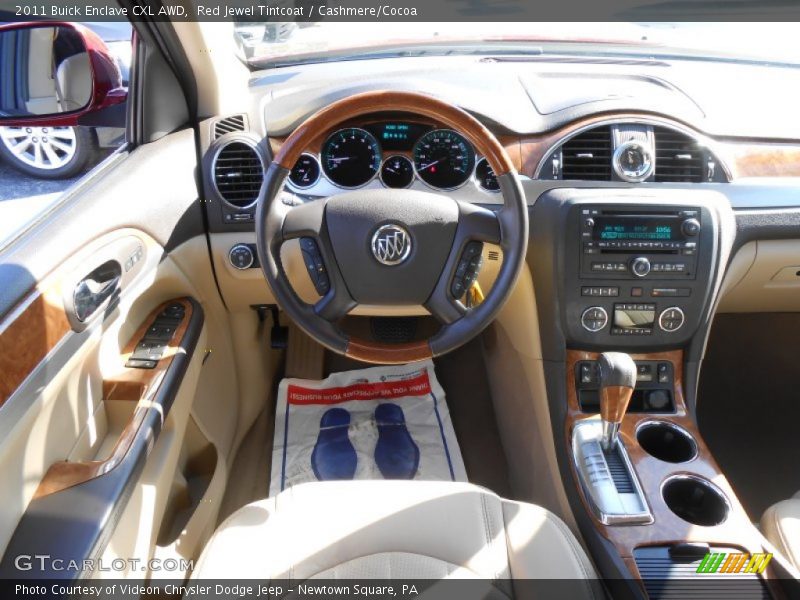 Red Jewel Tintcoat / Cashmere/Cocoa 2011 Buick Enclave CXL AWD