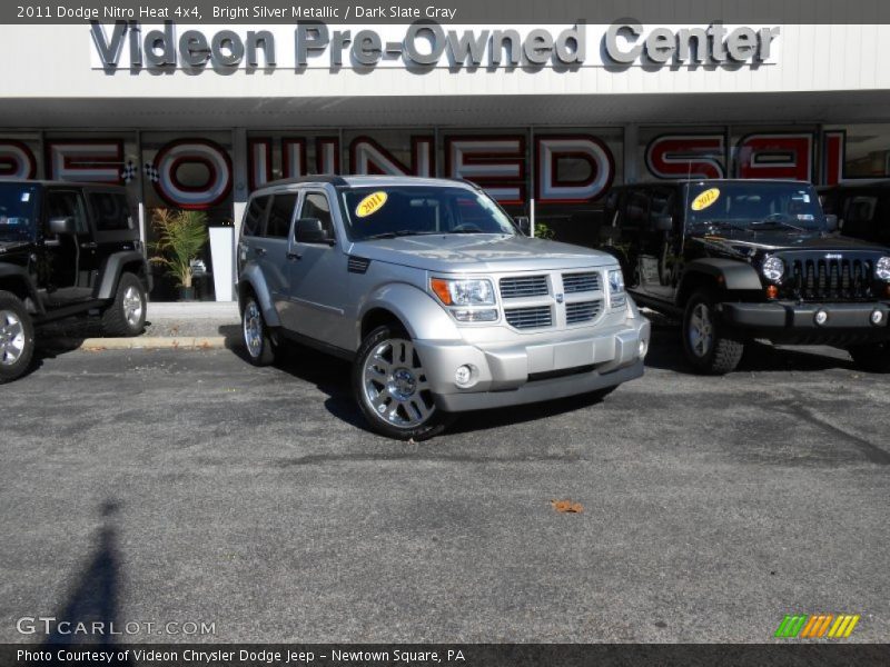 Bright Silver Metallic / Dark Slate Gray 2011 Dodge Nitro Heat 4x4