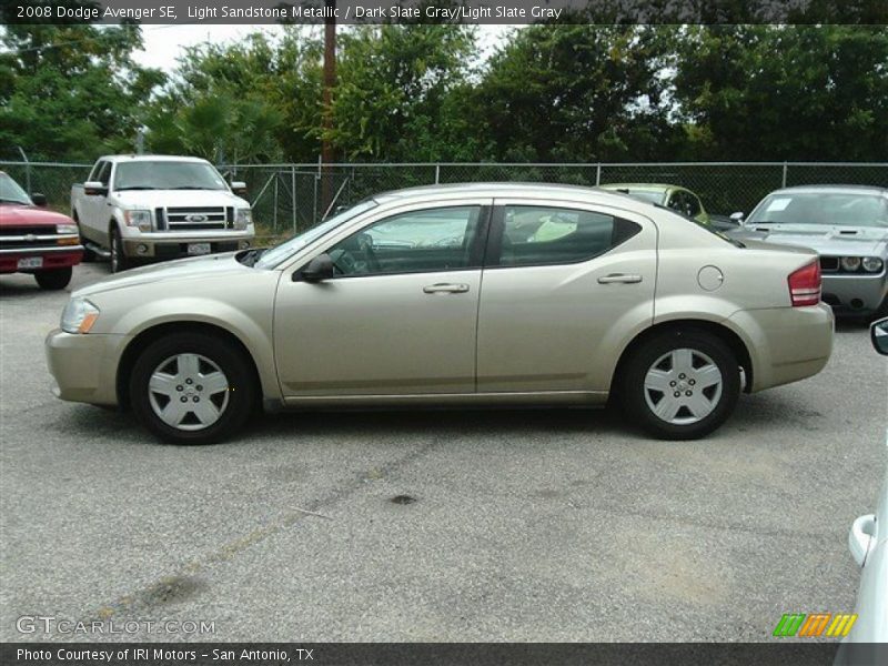 Light Sandstone Metallic / Dark Slate Gray/Light Slate Gray 2008 Dodge Avenger SE