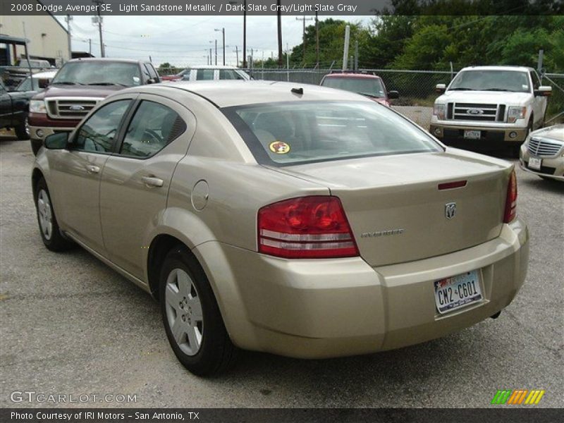 Light Sandstone Metallic / Dark Slate Gray/Light Slate Gray 2008 Dodge Avenger SE