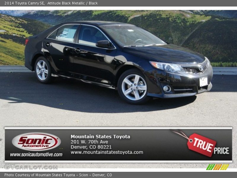 Attitude Black Metallic / Black 2014 Toyota Camry SE