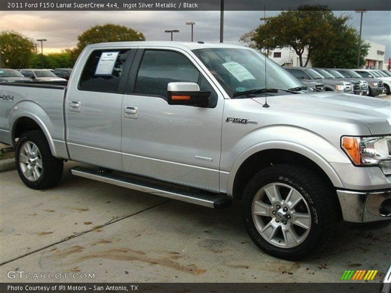 Ingot Silver Metallic / Black 2011 Ford F150 Lariat SuperCrew 4x4