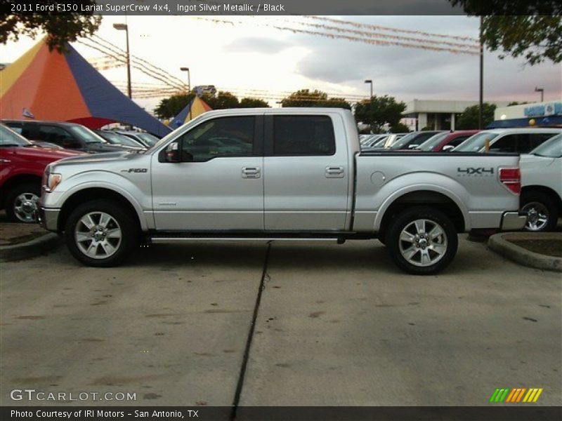 Ingot Silver Metallic / Black 2011 Ford F150 Lariat SuperCrew 4x4