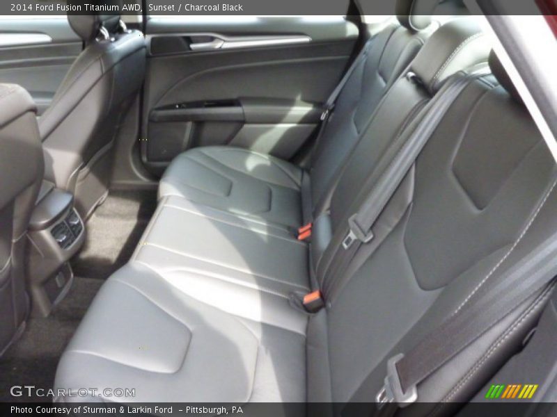 Sunset / Charcoal Black 2014 Ford Fusion Titanium AWD
