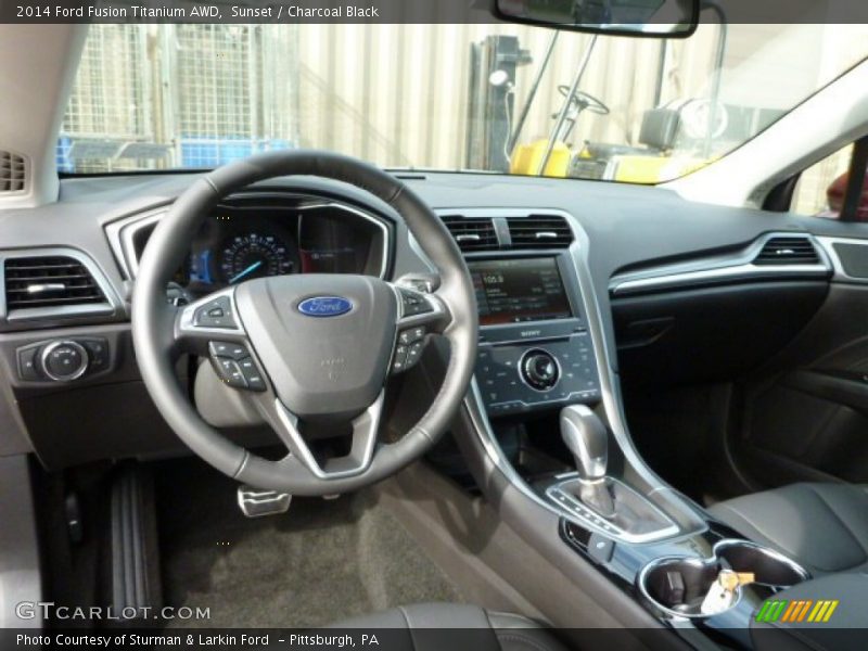 Dashboard of 2014 Fusion Titanium AWD