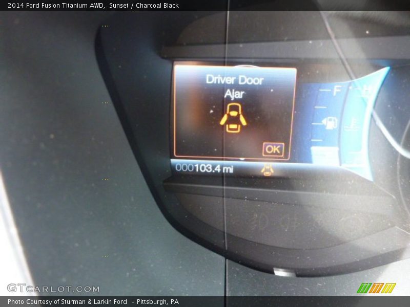 Sunset / Charcoal Black 2014 Ford Fusion Titanium AWD