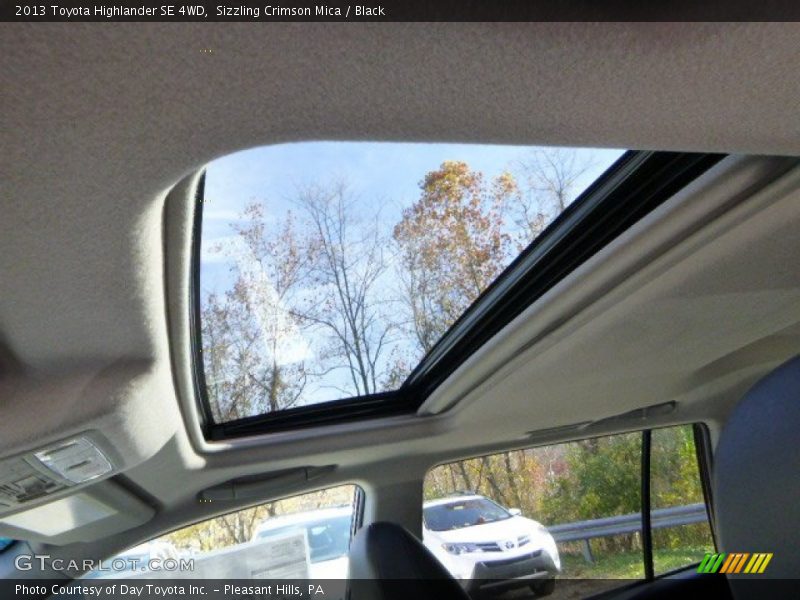 Sizzling Crimson Mica / Black 2013 Toyota Highlander SE 4WD