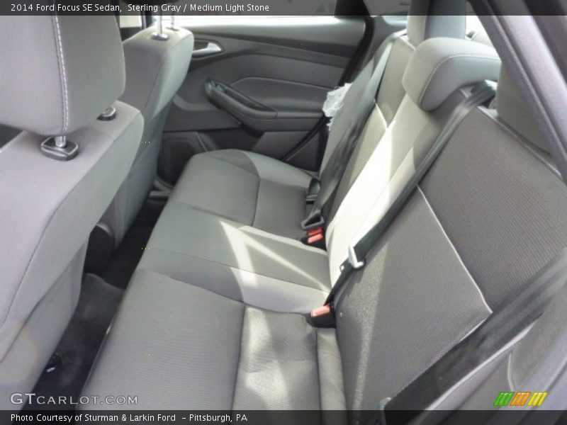 Sterling Gray / Medium Light Stone 2014 Ford Focus SE Sedan