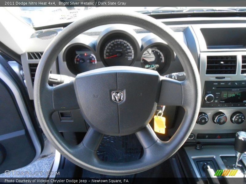 Bright Silver Metallic / Dark Slate Gray 2011 Dodge Nitro Heat 4x4