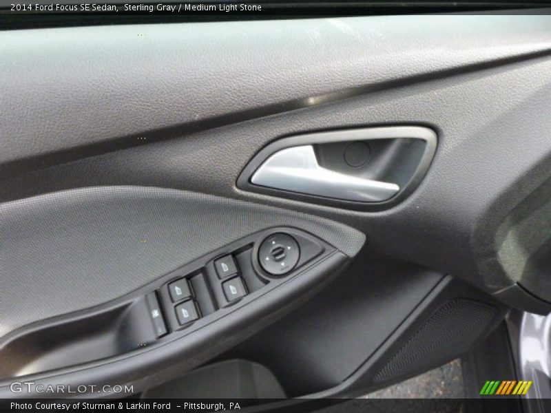 Sterling Gray / Medium Light Stone 2014 Ford Focus SE Sedan