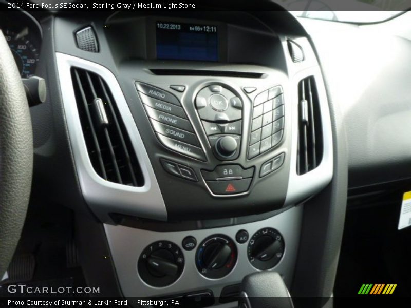 Sterling Gray / Medium Light Stone 2014 Ford Focus SE Sedan