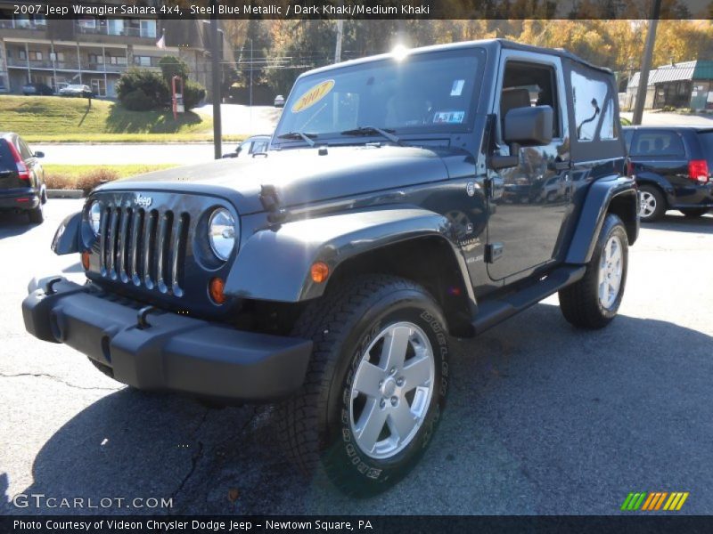 Steel Blue Metallic / Dark Khaki/Medium Khaki 2007 Jeep Wrangler Sahara 4x4