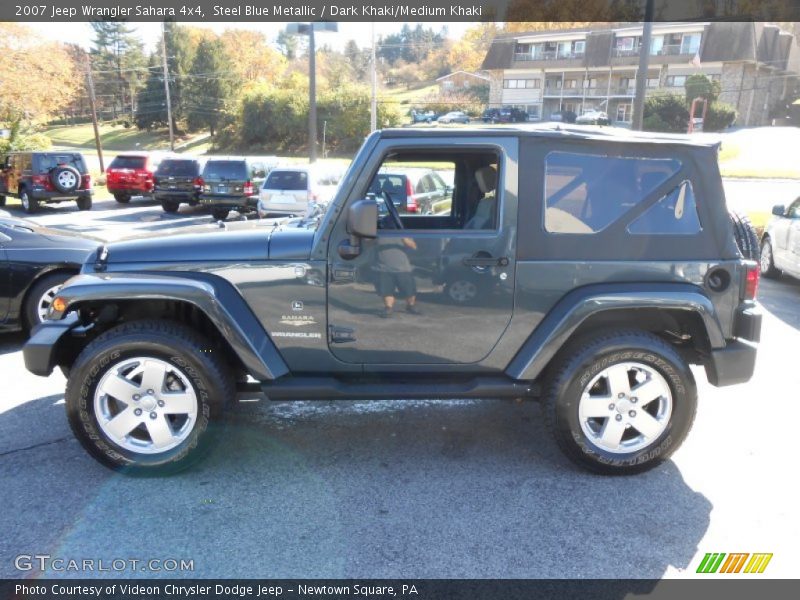 Steel Blue Metallic / Dark Khaki/Medium Khaki 2007 Jeep Wrangler Sahara 4x4