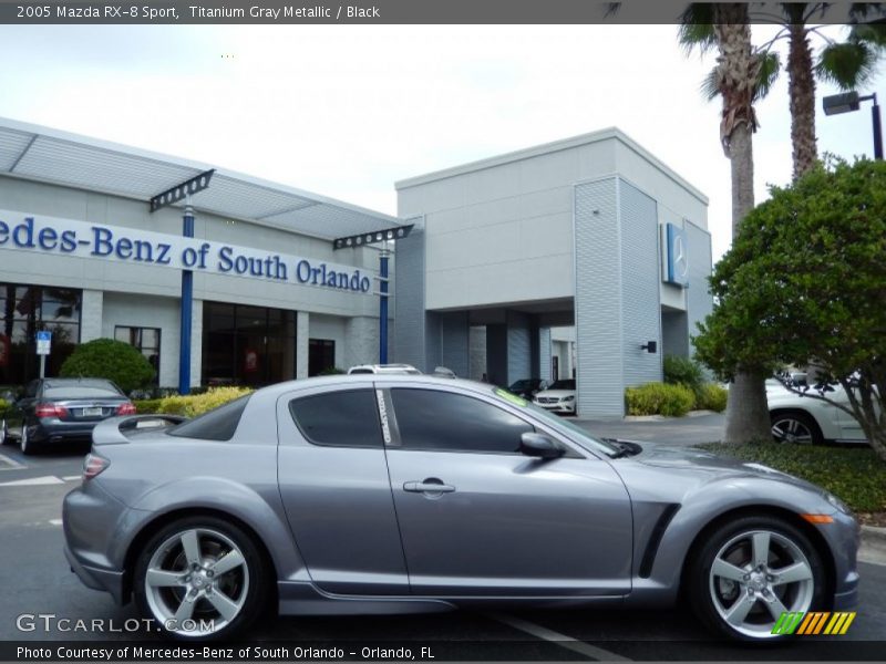 Titanium Gray Metallic / Black 2005 Mazda RX-8 Sport