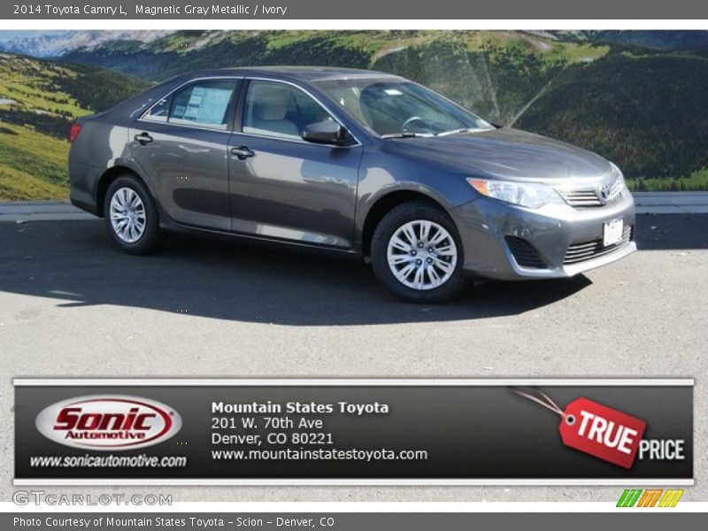Magnetic Gray Metallic / Ivory 2014 Toyota Camry L
