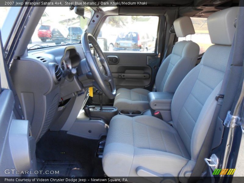Steel Blue Metallic / Dark Khaki/Medium Khaki 2007 Jeep Wrangler Sahara 4x4