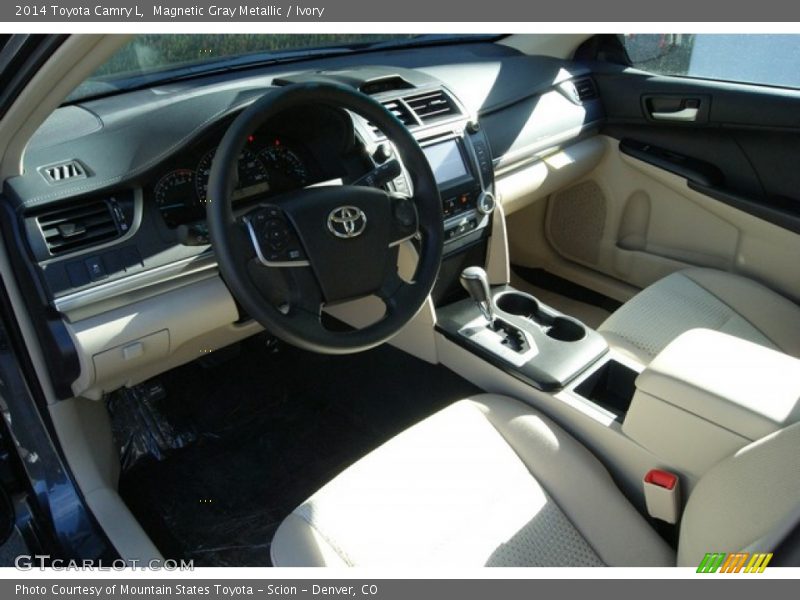 Magnetic Gray Metallic / Ivory 2014 Toyota Camry L