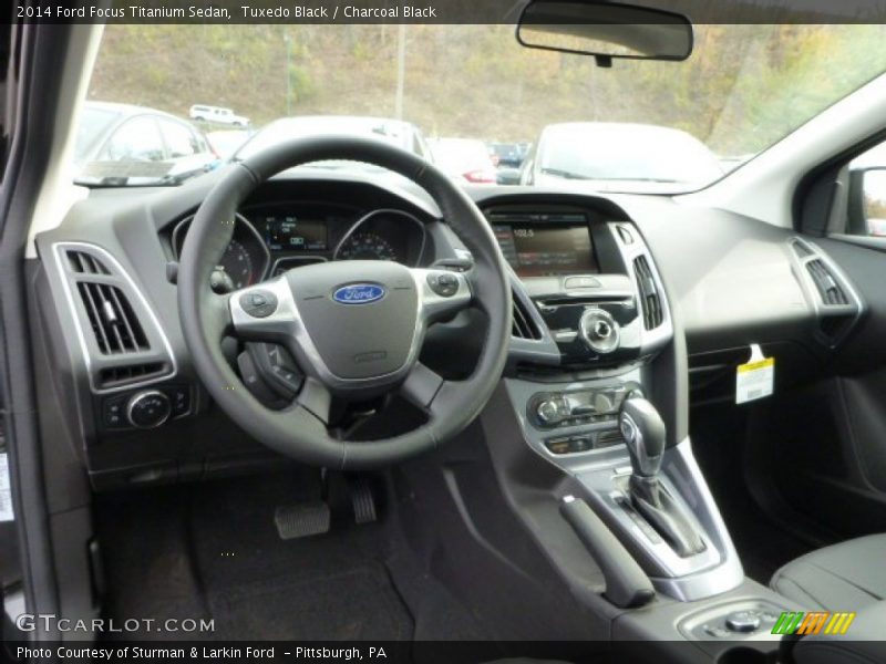 Tuxedo Black / Charcoal Black 2014 Ford Focus Titanium Sedan