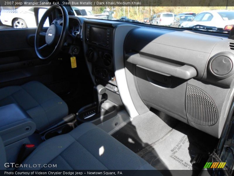 Steel Blue Metallic / Dark Khaki/Medium Khaki 2007 Jeep Wrangler Sahara 4x4