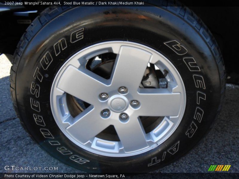 Steel Blue Metallic / Dark Khaki/Medium Khaki 2007 Jeep Wrangler Sahara 4x4