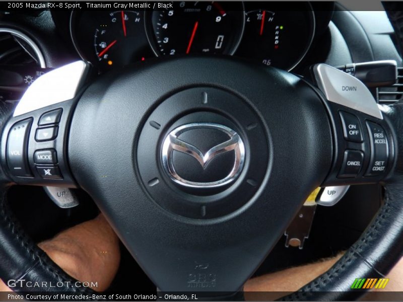 Titanium Gray Metallic / Black 2005 Mazda RX-8 Sport