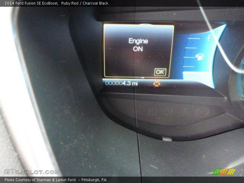 Ruby Red / Charcoal Black 2014 Ford Fusion SE EcoBoost