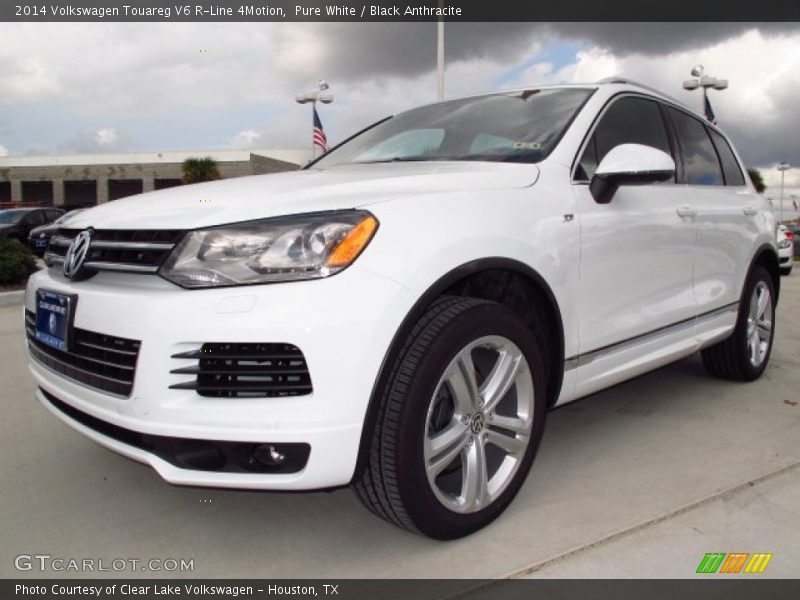 Pure White / Black Anthracite 2014 Volkswagen Touareg V6 R-Line 4Motion