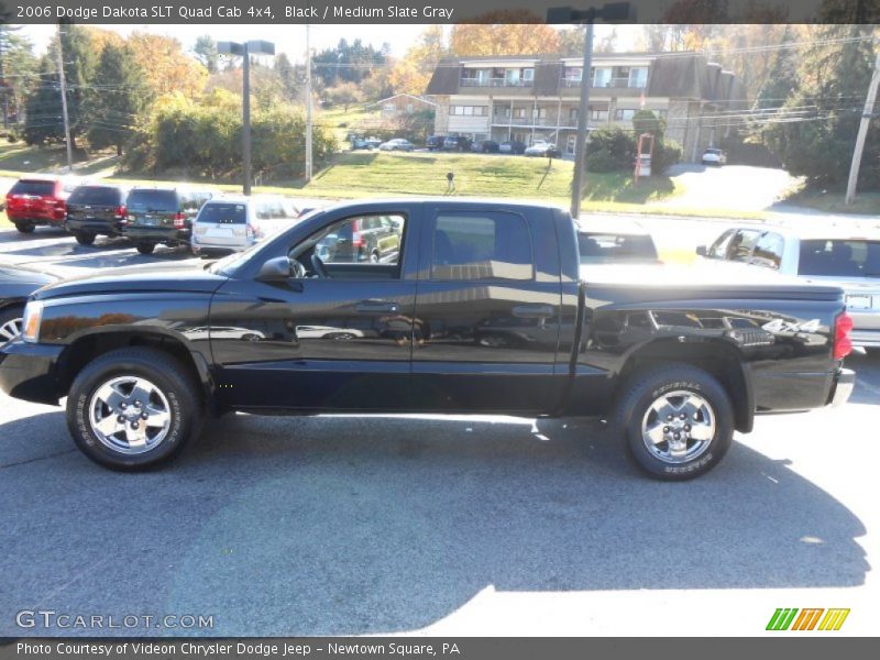 Black / Medium Slate Gray 2006 Dodge Dakota SLT Quad Cab 4x4