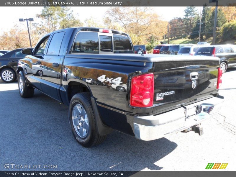 Black / Medium Slate Gray 2006 Dodge Dakota SLT Quad Cab 4x4