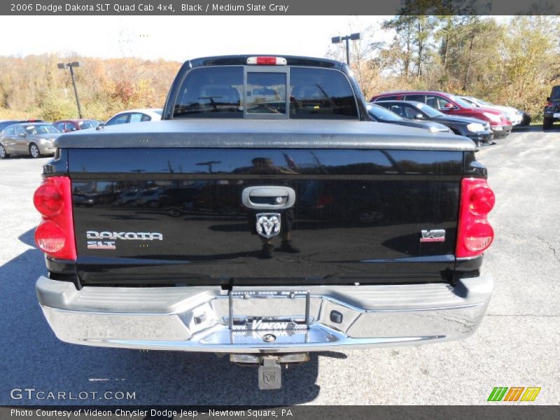 Black / Medium Slate Gray 2006 Dodge Dakota SLT Quad Cab 4x4
