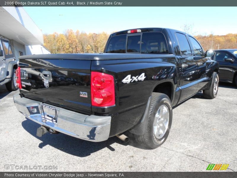 Black / Medium Slate Gray 2006 Dodge Dakota SLT Quad Cab 4x4