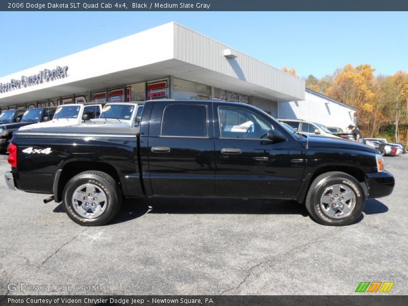 Black / Medium Slate Gray 2006 Dodge Dakota SLT Quad Cab 4x4