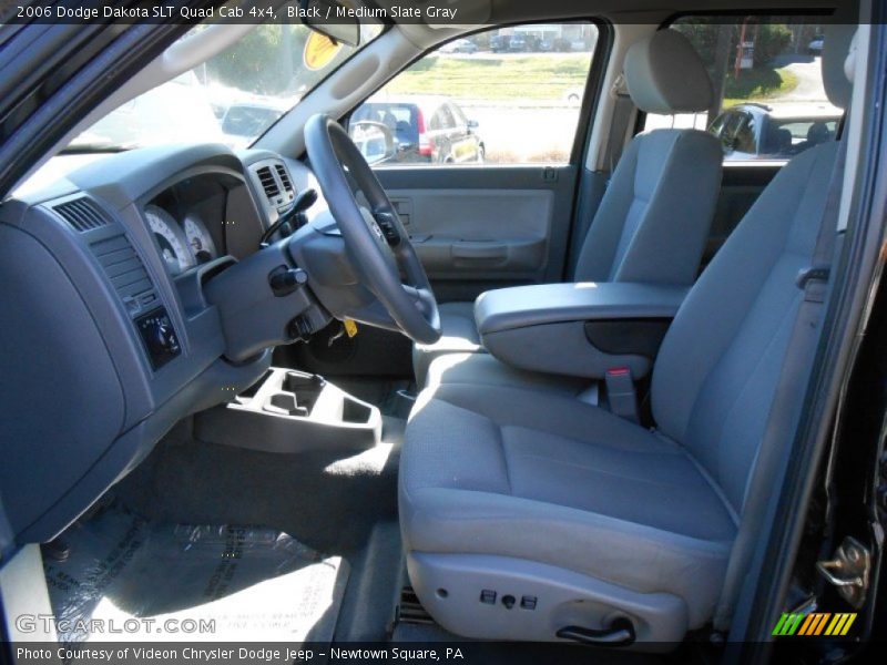 Black / Medium Slate Gray 2006 Dodge Dakota SLT Quad Cab 4x4