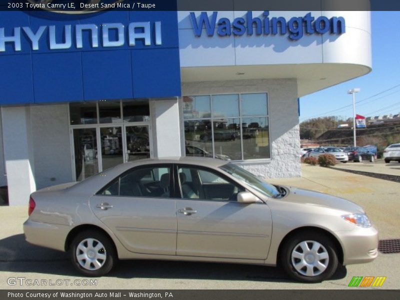 Desert Sand Mica / Taupe 2003 Toyota Camry LE