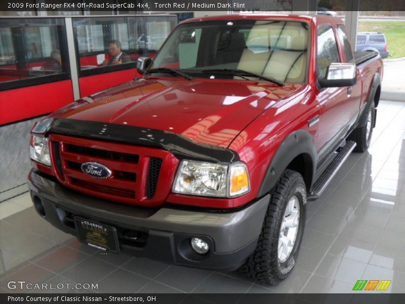 Torch Red / Medium Dark Flint 2009 Ford Ranger FX4 Off-Road SuperCab 4x4