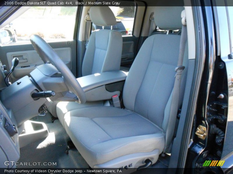 Black / Medium Slate Gray 2006 Dodge Dakota SLT Quad Cab 4x4