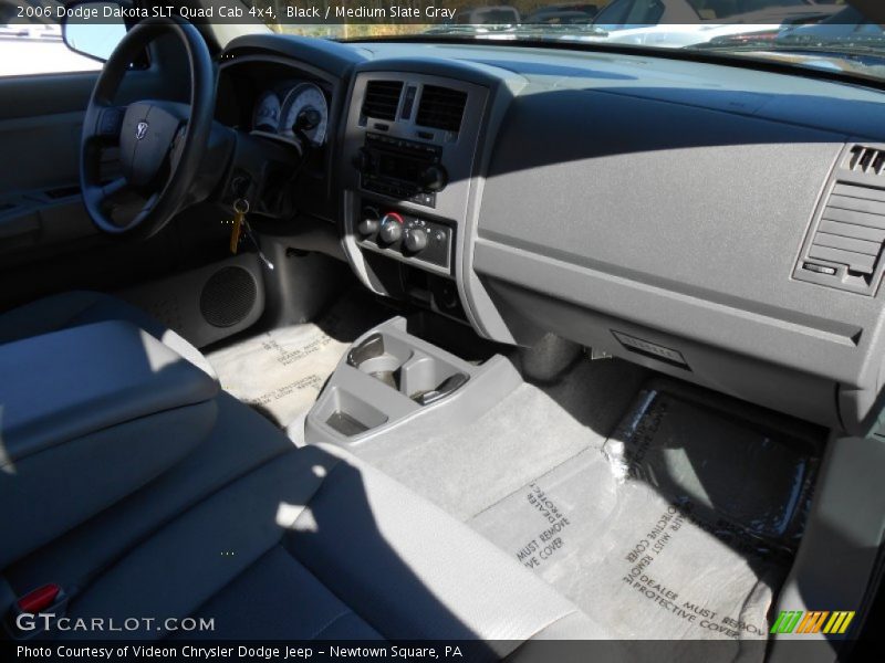 Black / Medium Slate Gray 2006 Dodge Dakota SLT Quad Cab 4x4