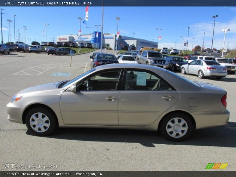 Desert Sand Mica / Taupe 2003 Toyota Camry LE