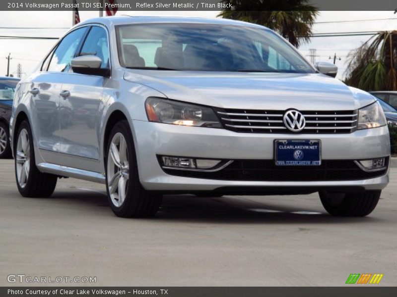 Reflex Silver Metallic / Titan Black 2014 Volkswagen Passat TDI SEL Premium