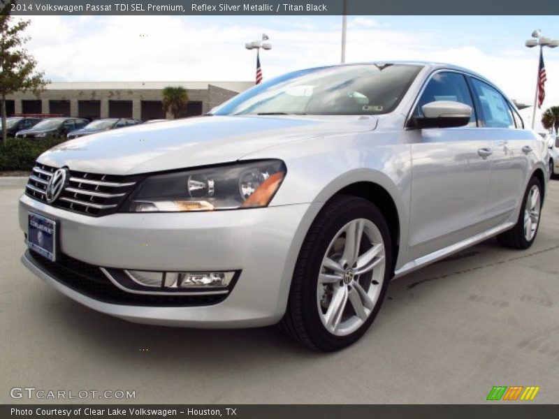 Reflex Silver Metallic / Titan Black 2014 Volkswagen Passat TDI SEL Premium