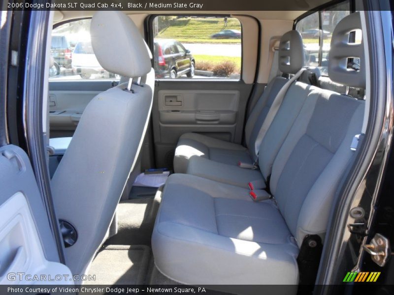 Black / Medium Slate Gray 2006 Dodge Dakota SLT Quad Cab 4x4