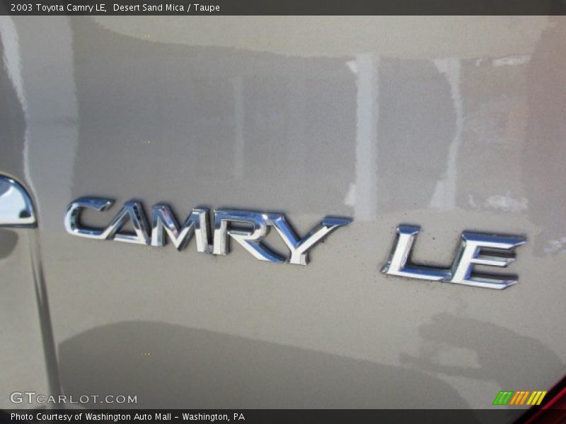 Desert Sand Mica / Taupe 2003 Toyota Camry LE