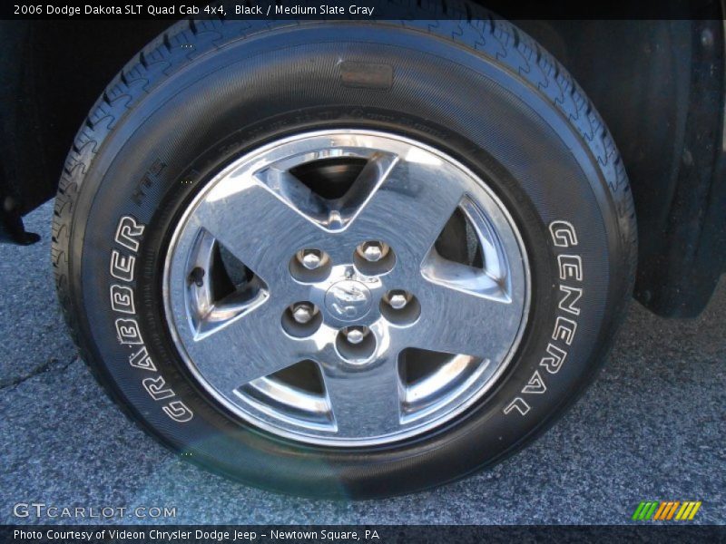 Black / Medium Slate Gray 2006 Dodge Dakota SLT Quad Cab 4x4