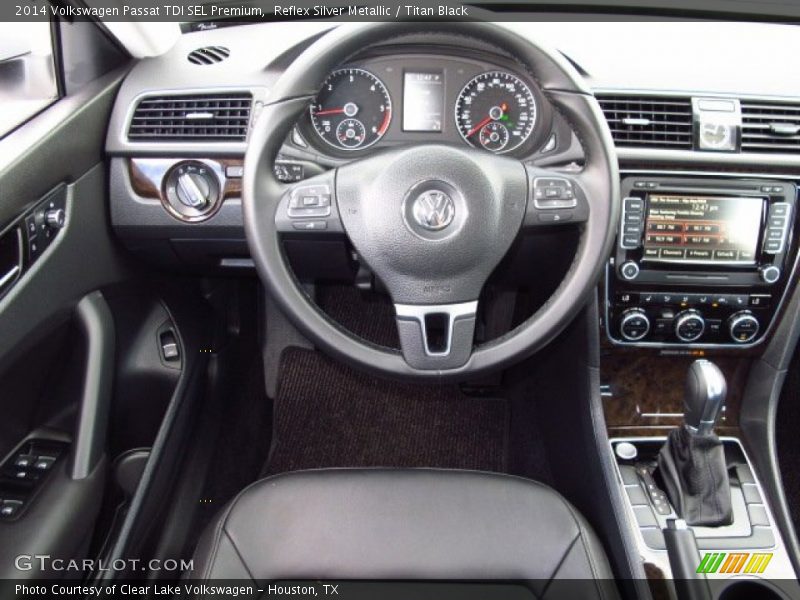 Reflex Silver Metallic / Titan Black 2014 Volkswagen Passat TDI SEL Premium