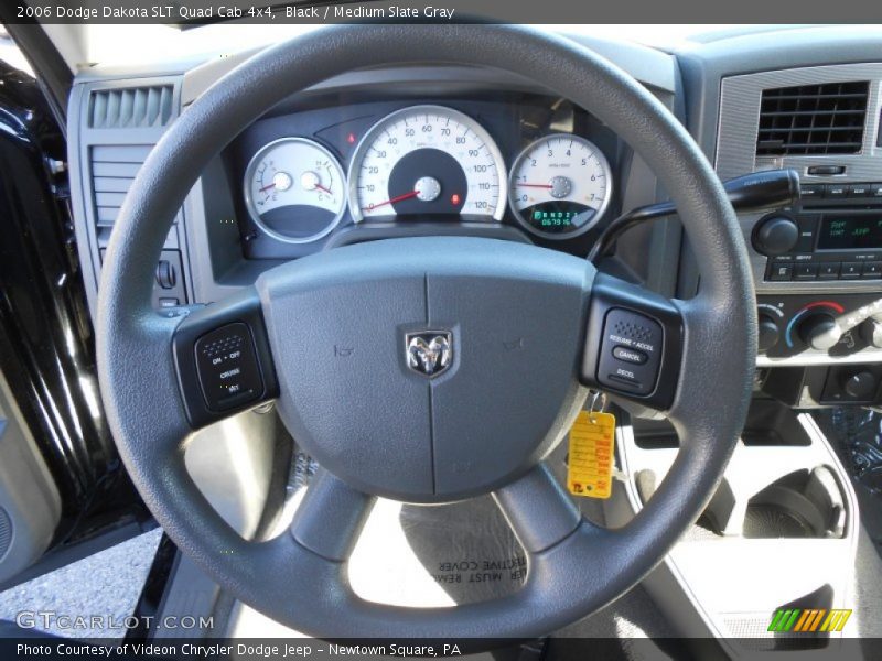 Black / Medium Slate Gray 2006 Dodge Dakota SLT Quad Cab 4x4