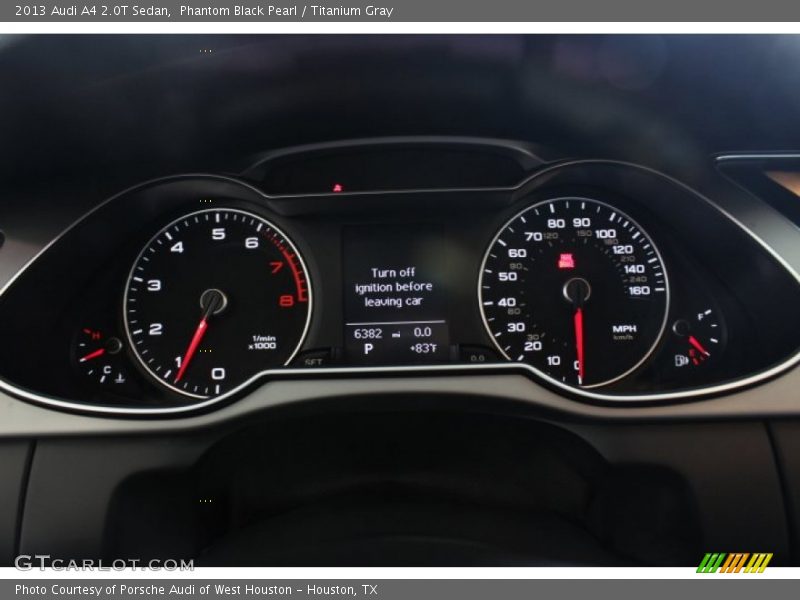 Phantom Black Pearl / Titanium Gray 2013 Audi A4 2.0T Sedan