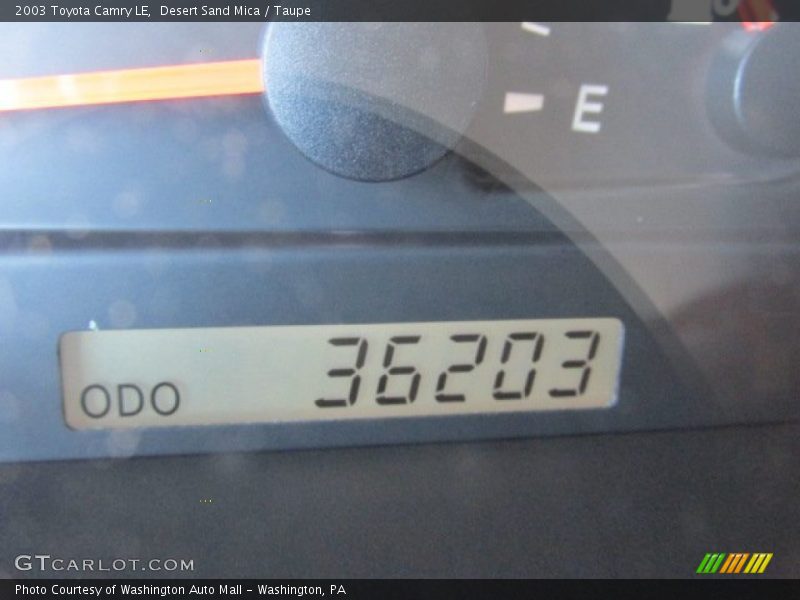 Desert Sand Mica / Taupe 2003 Toyota Camry LE